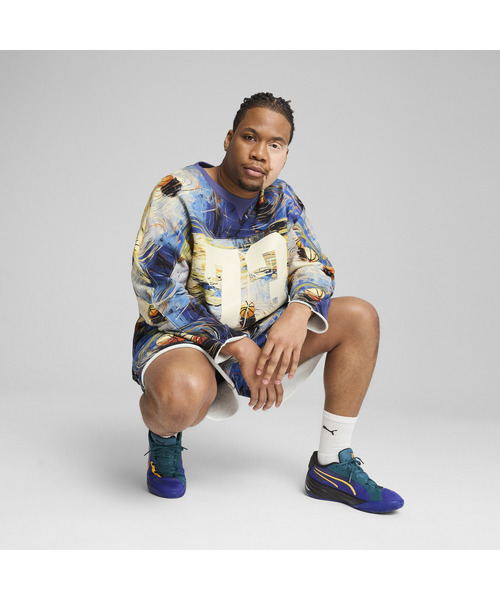 PUMA（プーマ）の「PUMA プーマ メンズ バスケットボール ディラン イクスビット ホッケー セーター（スウェット・メンズ・ブルー・LARGE/MEDIUM/X-SMALL/SMALL/X-LARGE）」の3枚目の写真