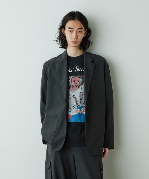 NANO universe（ナノユニバース）の「「HOTEL PALACE」オテルパラス 2つボタンアスレチックテックジャケット（テーラードジャケット・メンズ・ブラック/ベージュ・M/L）」の19枚目の写真