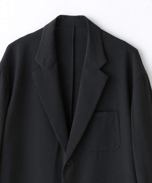 NANO universe（ナノユニバース）の「「HOTEL PALACE」オテルパラス 2つボタンアスレチックテックジャケット（テーラードジャケット・メンズ・ブラック/ベージュ・M/L）」の12枚目の写真