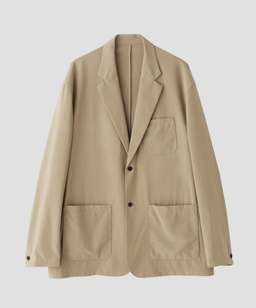 NANO universe（ナノユニバース）の「「HOTEL PALACE」オテルパラス 2つボタンアスレチックテックジャケット（テーラードジャケット・メンズ・ブラック/ベージュ・M/L）」の16枚目の写真