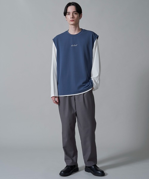 BROWNY（ブラウニー）の「BROWNY/カルゼアンサンブルベスト（アンサンブル・メンズ・チャコール/ブルー・MEDIUM/LARGE）」の7枚目の写真