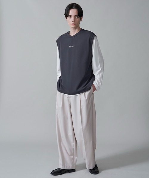 BROWNY（ブラウニー）の「BROWNY/カルゼアンサンブルベスト（アンサンブル・メンズ・チャコール/ブルー・MEDIUM/LARGE）」の4枚目の写真