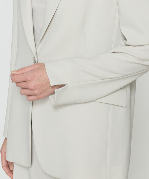 COMME CA(コムサ)の「【セットアップ対応】アチェローザダブルクロス テーラードジャケット(スーツジャケット・レディース・グリーン系その他/ネイビー・11号/9号)」の16枚目の写真