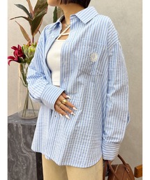 EVRIS | SUNNYモチーフストライプオーバーサイズシャツ(シャツ/ブラウス)