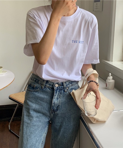 Lace Ladies（レースレディース）の「配色 ロゴ クルーネック 半袖 Tシャツ（Tシャツ/カットソー・レディース・ネイビー/ホワイト・M/XL）」の9枚目の写真