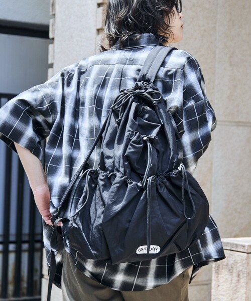 OUTDOOR PRODUCTS/ 別注 ナイロンドロストバッグ セール】OUTDOOR PRODUCTS/アウトドアプロダクツ 別注 ナイロン