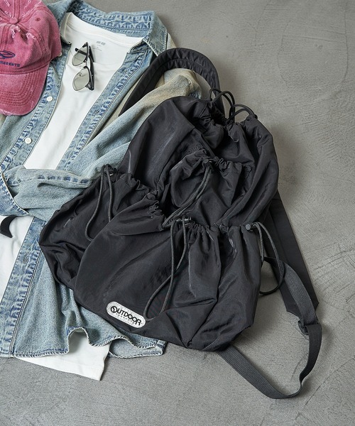 OUTDOOR PRODUCTS/ 別注 ナイロンドロストバッグ PUBLUX デイバック リュック OUTDOOR PRODUCTS/アウトドア