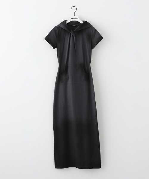 ドレス セール】【Geek Office / ギークオフィス】LCDC HOODED TWISTED DRESS