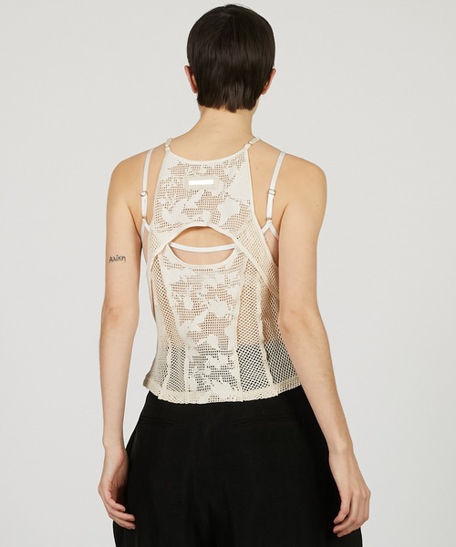 セール】エンブロイダリーメッシュタンク / Embroidery Mesh