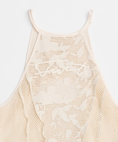 エンブロイダリーメッシュタンク / Embroidery Mesh Tank（タンク