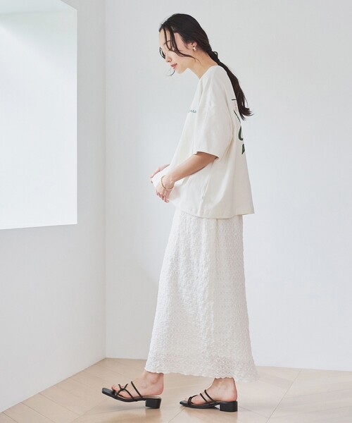 CONVERSE(コンバース)の「【WEB限定】CONVERSE シューズプリントTシャツ(Tシャツ/カットソー・レディース・オフホワイト/ダークグレー/その他1/その他2・M/L)」の10枚目の写真