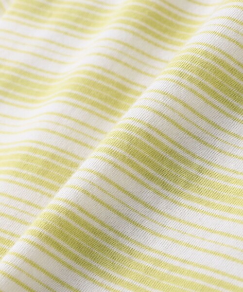 SHIPS(シップス)の「【SHIPS KIDS別注】RUSSELL ATHLETIC:140~160cm /ボーダーTEE(Tシャツ/カットソー・キッズ・グリーン/イエロー・140/150/160)」の7枚目の写真