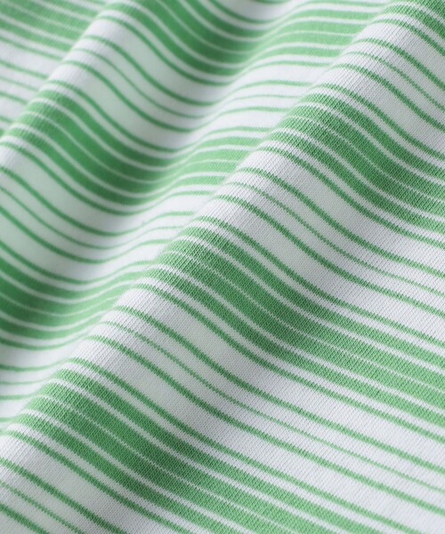 SHIPS(シップス)の「【SHIPS KIDS別注】RUSSELL ATHLETIC:140~160cm /ボーダーTEE(Tシャツ/カットソー・キッズ・グリーン/イエロー・140/150/160)」の8枚目の写真