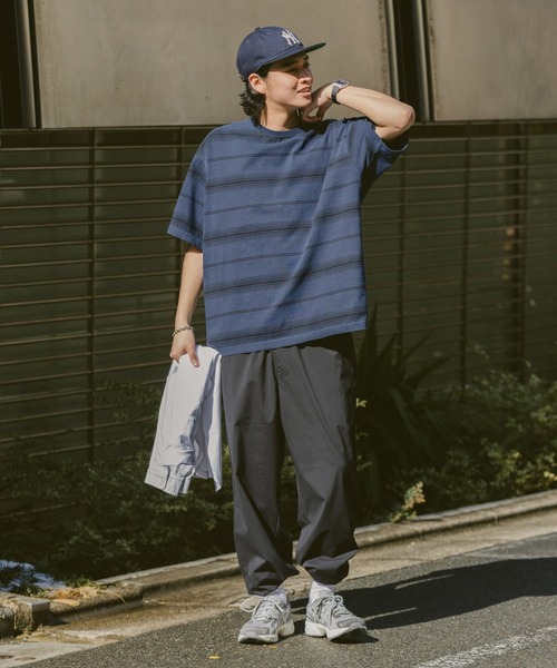 RAGEBLUE(レイジブルー)の「ピグメント/ボーダー柄オーバーサイズTシャツ(Tシャツ/カットソー・メンズ・ブルー系その他/グレー系その他・MEDIUM/LARGE)」の17枚目の写真