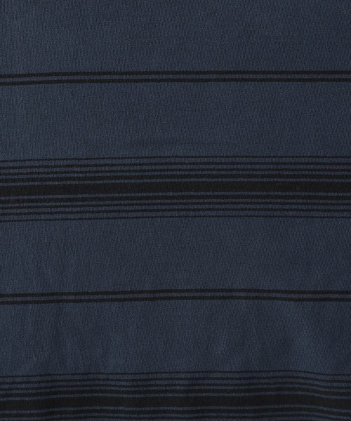 RAGEBLUE(レイジブルー)の「ピグメント/ボーダー柄オーバーサイズTシャツ(Tシャツ/カットソー・メンズ・ブルー系その他/グレー系その他・MEDIUM/LARGE)」の7枚目の写真