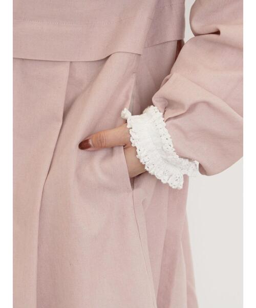 Samansa Mos2（サマンサ モスモス）の「【ゆべし×Samansa Mos2】切替2WAYワンピース（ワンピース・レディース・キナリ/ベージュ/ピンク/ブラウン・F）」の7枚目の写真