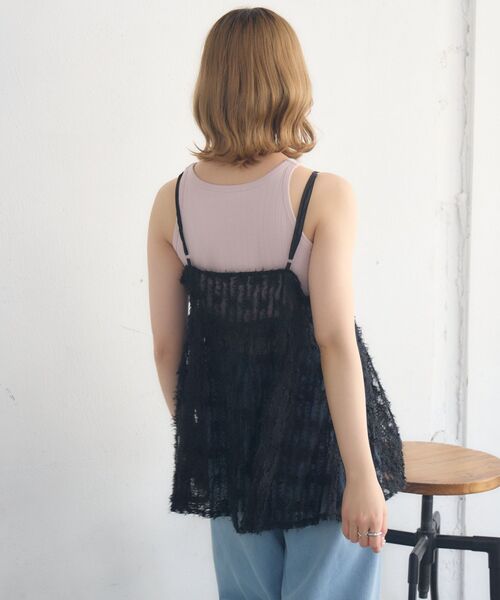 RETRO GIRL(レトロガール)の「フリンジレイヤードOP(ワンピース・レディース・ブラック/オフホワイト・FREE)」の19枚目の写真