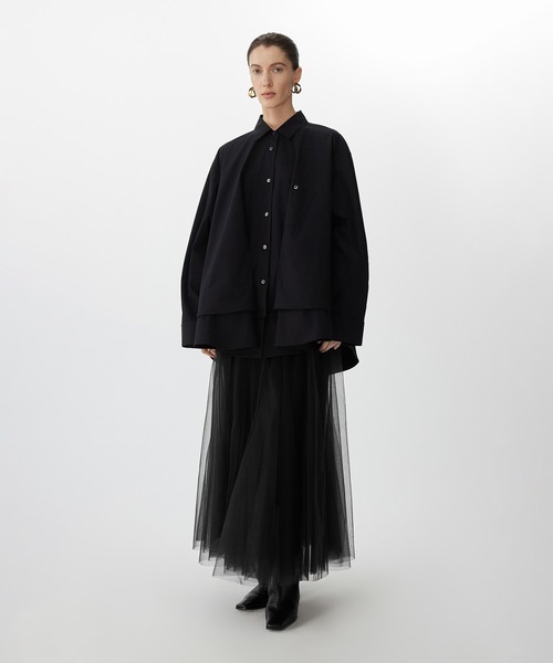 新品 JNBY Mesh Straight Skirt チュール スカート レディース