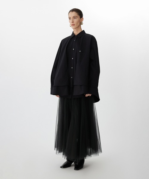 Lig. tulle skirt black チュールスカート 黒