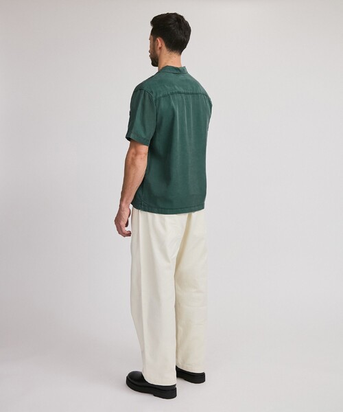 Saturdays NYC（サタデーズ ニューヨークシティ ）の「Gibson Pigment Dyed SS Shirt（シャツ/ブラウス・メンズ・ブラック/グリーン/オフホワイト・XL/M/L/S）」の6枚目の写真