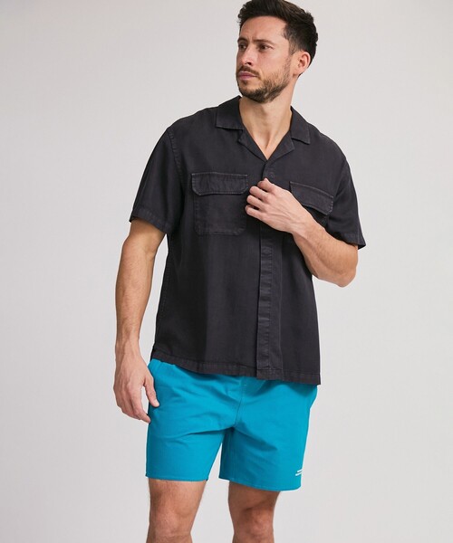 Saturdays NYC（サタデーズ ニューヨークシティ ）の「Gibson Pigment Dyed SS Shirt（シャツ/ブラウス・メンズ・ブラック/グリーン/オフホワイト・XL/M/L/S）」の13枚目の写真