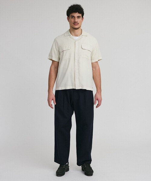 Saturdays NYC（サタデーズ ニューヨークシティ ）の「Gibson Pigment Dyed SS Shirt（シャツ/ブラウス・メンズ・ブラック/グリーン/オフホワイト・XL/M/L/S）」の14枚目の写真