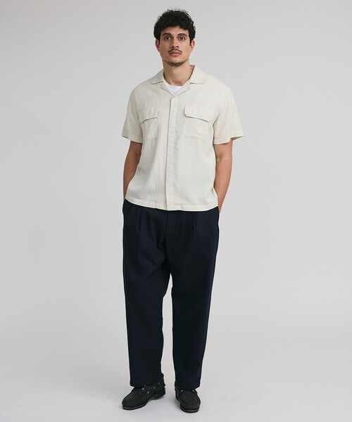 Saturdays NYC（サタデーズ ニューヨークシティ ）の「Gibson Pigment Dyed SS Shirt（シャツ/ブラウス・メンズ・ブラック/グリーン/オフホワイト・XL/M/L/S）」の17枚目の写真