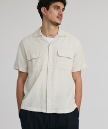 定価より50％以上オフ新品　サタデーズニューヨークシティ　半袖シャツ ホワイト 定価より50％以上オフ新品 サタデーズニューヨークシティ 半袖