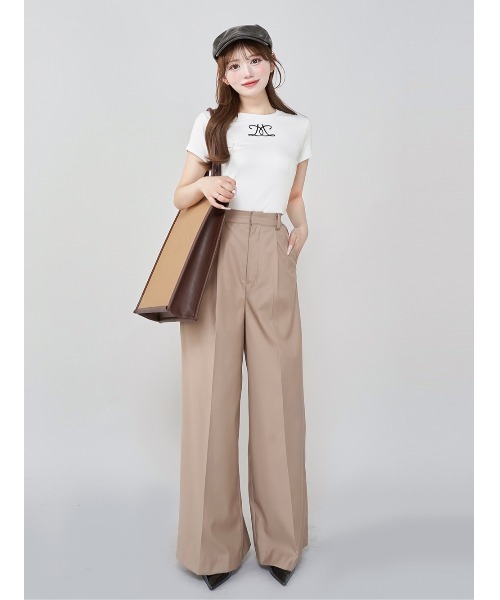 Darich(ダーリッチ)の「レザーキャンバストートバッグ(トートバッグ・レディース・アイボリー/キャメル・FREE)」の14枚目の写真