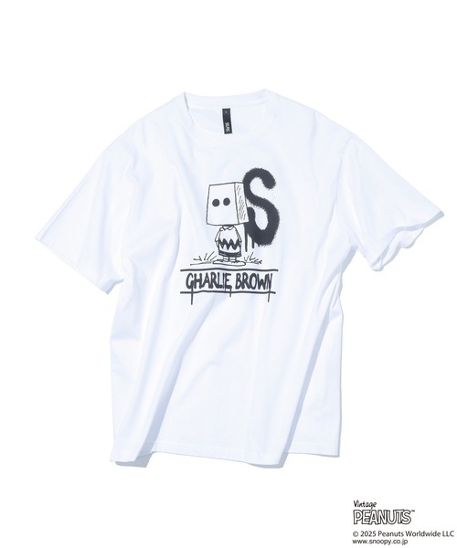 PEANUTS(ピーナッツ)の「SILAS×PEANUTS MR SACK S/S TEE(Tシャツ/カットソー・メンズ・ホワイト/ブラック/オフホワイト・XL/L/M)」の2枚目の写真