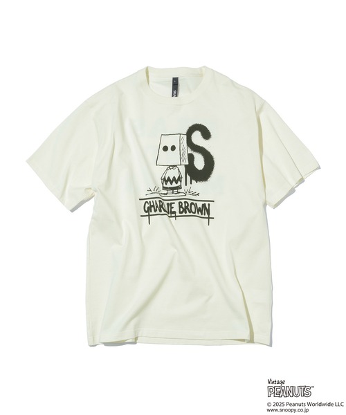PEANUTS(ピーナッツ)の「SILAS×PEANUTS MR SACK S/S TEE(Tシャツ/カットソー・メンズ・ホワイト/ブラック/オフホワイト・XL/L/M)」の3枚目の写真