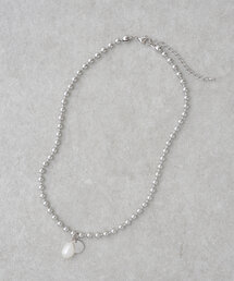 LIVETART | パール×ボールチェーンネックレス(ネックレス)