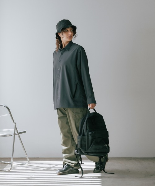 DESCENTE ALLTERRAIN（デサント　オルテライン）の「DESCENTE ALLTERRAIN/デサント オルテライン SHIRT JACKET  シャツジャケット（シャツ/ブラウス・メンズ・ブラック・O/M/L）」の16枚目の写真