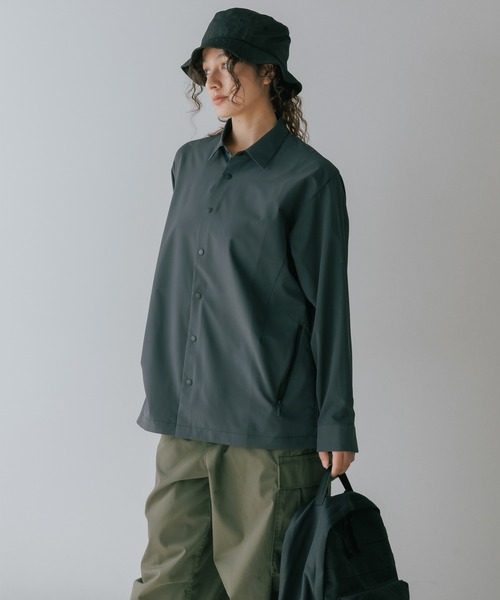 DESCENTE ALLTERRAIN（デサント　オルテライン）の「DESCENTE ALLTERRAIN/デサント オルテライン SHIRT JACKET  シャツジャケット（シャツ/ブラウス・メンズ・ブラック・O/M/L）」の14枚目の写真