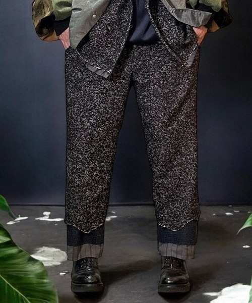 masterkey(マスターキー)の「mp13639-UNION-PT ウールテーパードパンツ(その他パンツ・メンズ・ベージュ/ブラック・1/2)」の2枚目の写真