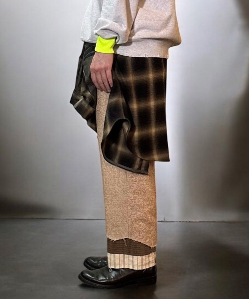 masterkey(マスターキー)の「mp13639-UNION-PT ウールテーパードパンツ(その他パンツ・メンズ・ベージュ/ブラック・1/2)」の8枚目の写真