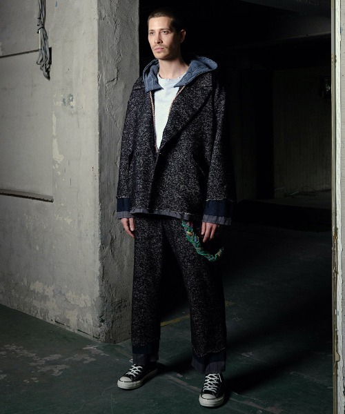 masterkey(マスターキー)の「mp13639-UNION-PT ウールテーパードパンツ(その他パンツ・メンズ・ベージュ/ブラック・1/2)」の18枚目の写真