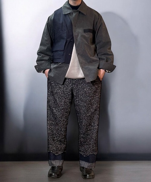 masterkey(マスターキー)の「mp13639-UNION-PT ウールテーパードパンツ(その他パンツ・メンズ・ベージュ/ブラック・1/2)」の21枚目の写真