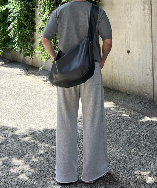 CALLNE（カルネ）の「【CALLNE】Vneck Summer Knit Shirt / Vネックサマーニットシャツ（Tシャツ/カットソー・メンズ・ブラック/グレー・M/L）」の18枚目の写真