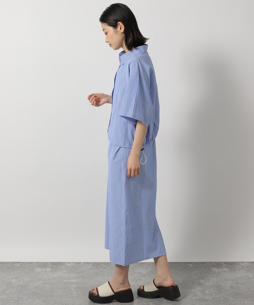 LAKOLE（ラコレ）の「シャツレイヤードセットワンピース / 328976（ワンピース・レディース・ライトベージュ/ダークブルー・FREE）」の6枚目の写真