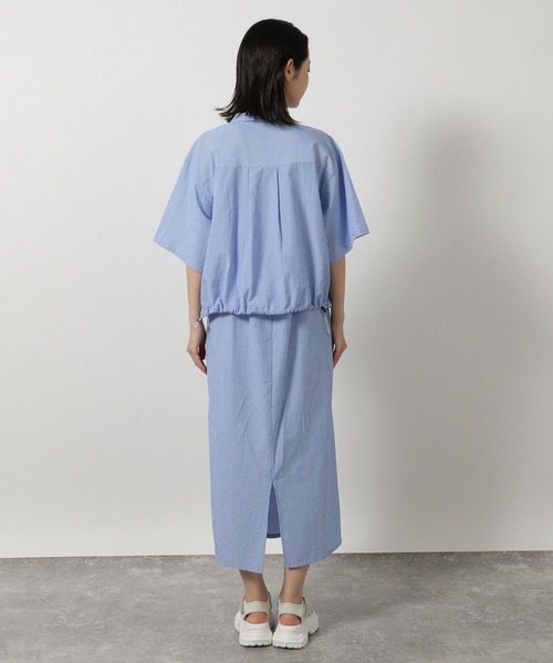 LAKOLE（ラコレ）の「シャツレイヤードセットワンピース / 328976（ワンピース・レディース・ライトベージュ/ダークブルー・FREE）」の10枚目の写真