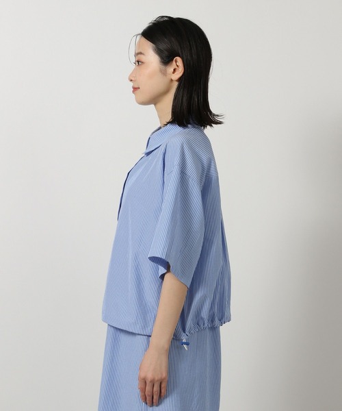 LAKOLE（ラコレ）の「シャツレイヤードセットワンピース / 328976（ワンピース・レディース・ライトベージュ/ダークブルー・FREE）」の12枚目の写真