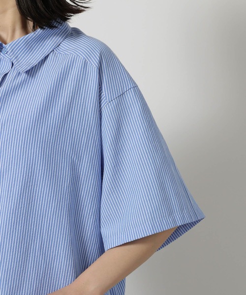 LAKOLE（ラコレ）の「シャツレイヤードセットワンピース / 328976（ワンピース・レディース・ライトベージュ/ダークブルー・FREE）」の15枚目の写真