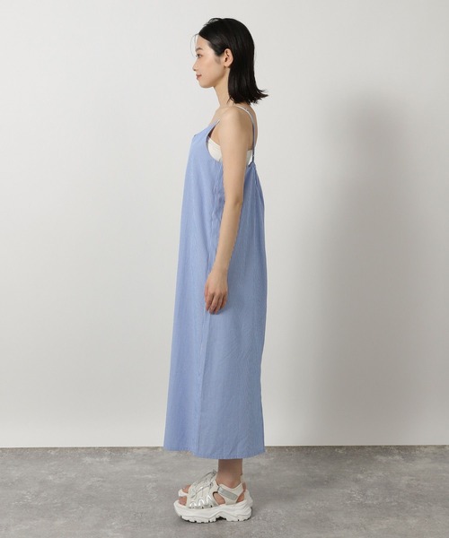 LAKOLE（ラコレ）の「シャツレイヤードセットワンピース / 328976（ワンピース・レディース・ライトベージュ/ダークブルー・FREE）」の20枚目の写真