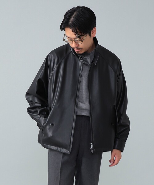 BARACUTA / G4 フェイクレザー ショート ブルゾン（ブルゾン