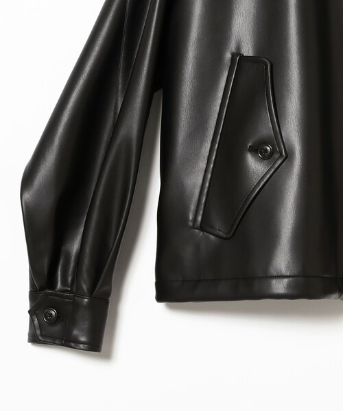 BEAMS F（ビームスエフ）の「BARACUTA / G4 フェイクレザー ショート ブルゾン（ブルゾン・メンズ・ブラック・38/40/42）」の21枚目の写真