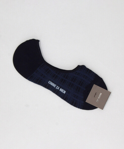 COMME CA MEN(コムサメン)の「イル・プリンチペチェック柄 ソックス(ソックス/靴下・メンズ・ブラック/グレー・27.0cm)」の2枚目の写真