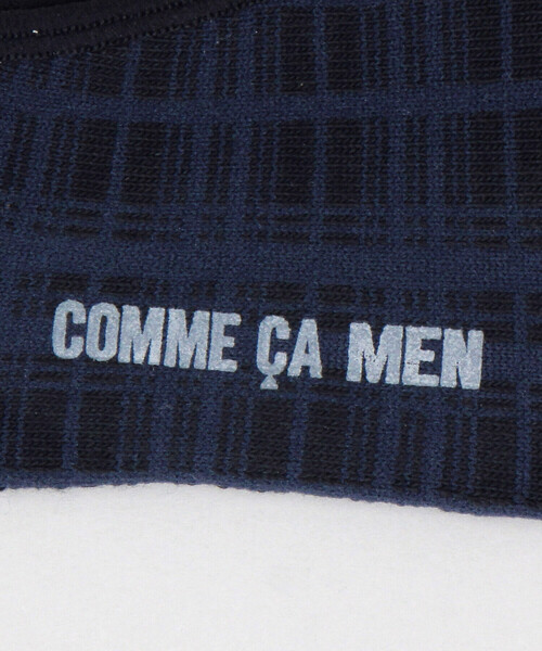 COMME CA MEN(コムサメン)の「イル・プリンチペチェック柄 ソックス(ソックス/靴下・メンズ・ブラック/グレー・27.0cm)」の3枚目の写真