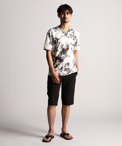 NICOLE CLUB FOR MEN(ニコルクラブフォーメン)の「アラカルトリンクスジャカードハーフパンツ(その他パンツ・メンズ・ブラック系1/ホワイト系1/ホワイト系2/ブラック系2・MEDIUM/LARGE/X-LARGE/SMALL)」の6枚目の写真