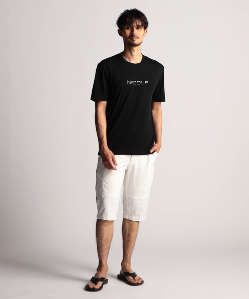 NICOLE CLUB FOR MEN(ニコルクラブフォーメン)の「アラカルトリンクスジャカードハーフパンツ(その他パンツ・メンズ・ブラック系1/ホワイト系1/ホワイト系2/ブラック系2・MEDIUM/LARGE/X-LARGE/SMALL)」の7枚目の写真
